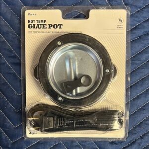 Darice Black and Silver Hot Temp Glue Pot #Z-27
